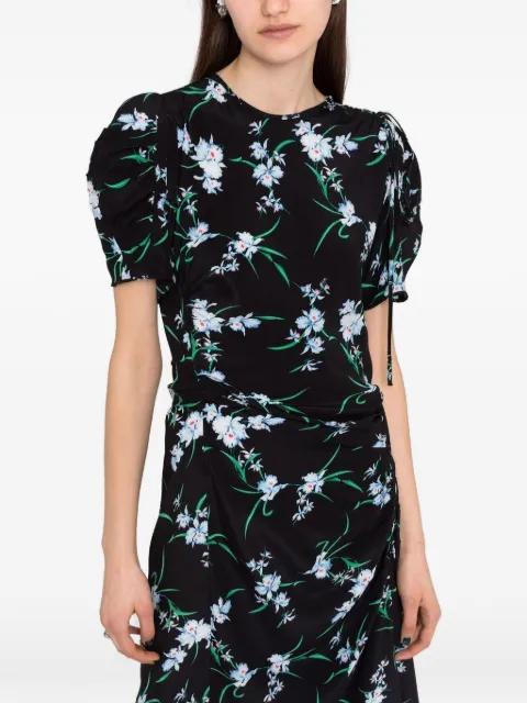 floral-print draped dress by NO.21