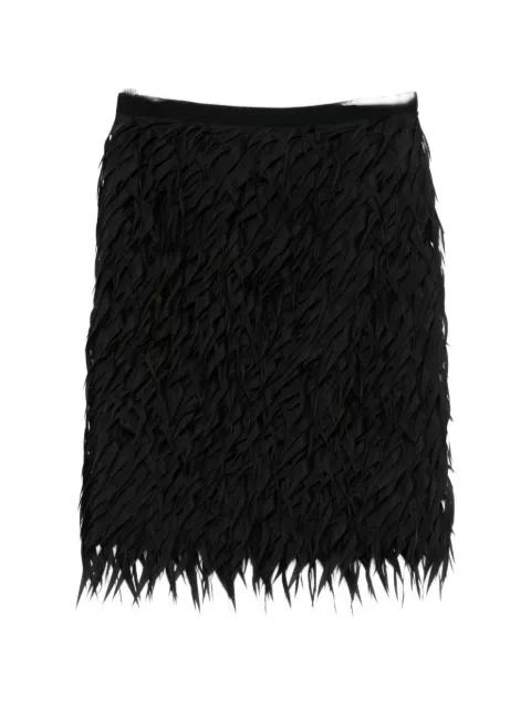 fringe-embellished midi skirt by NO.21