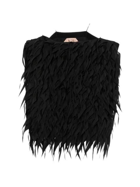 fringed blouse by NO.21