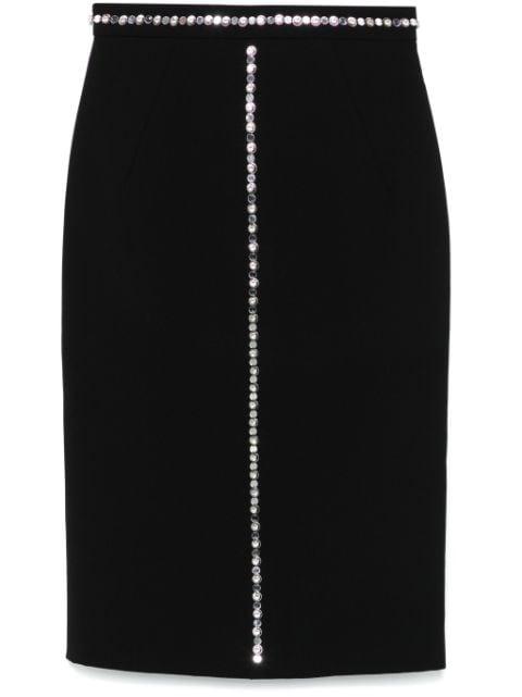 glass crystal-detail mini skirt by NO.21