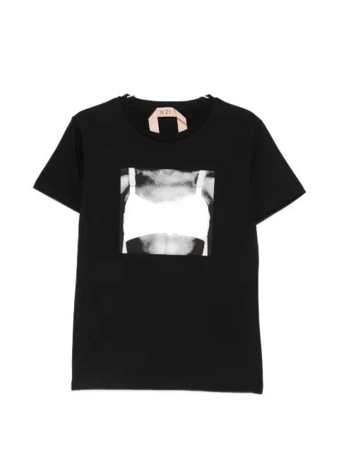 graphic-print T-shirt by NO.21