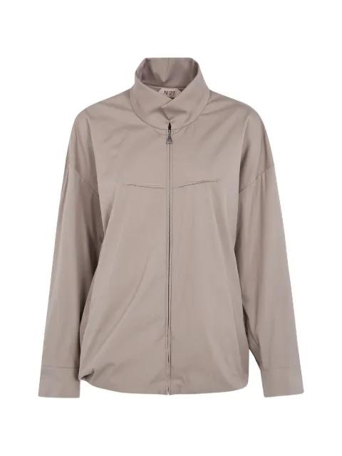 high-neck zip-up bomber jacket by NO.21