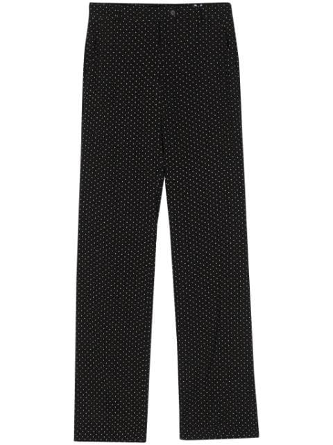 high-waist straight-leg trousers by NO.21