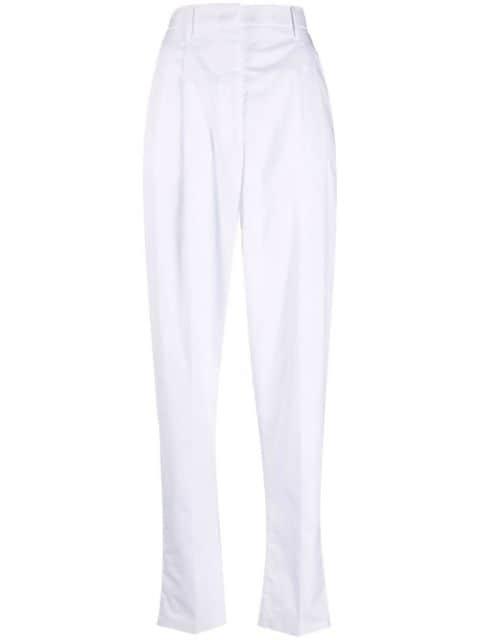 high-waisted tapered trousers by NO.21