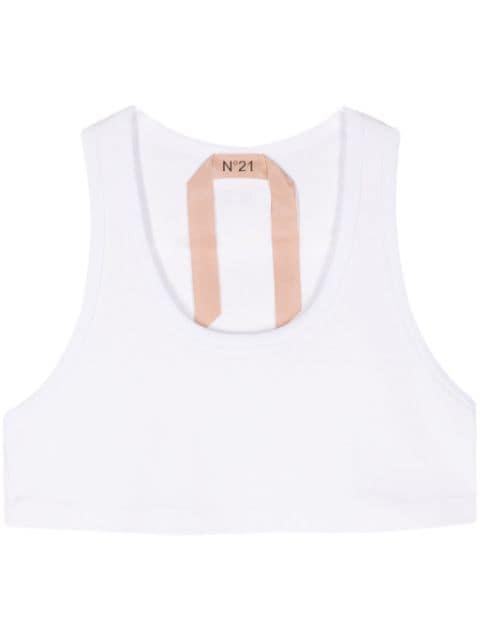 jersey crop top by NO.21