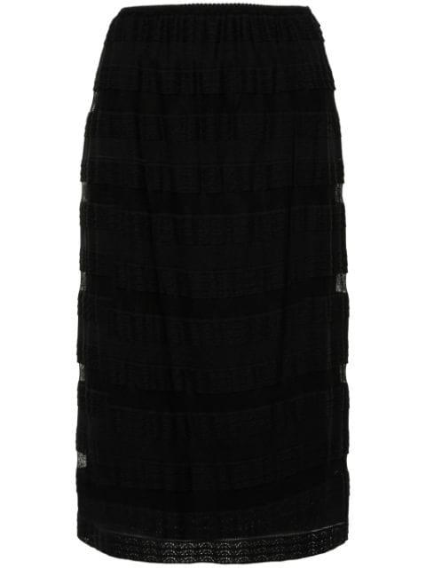 lace-construction skirt by NO.21