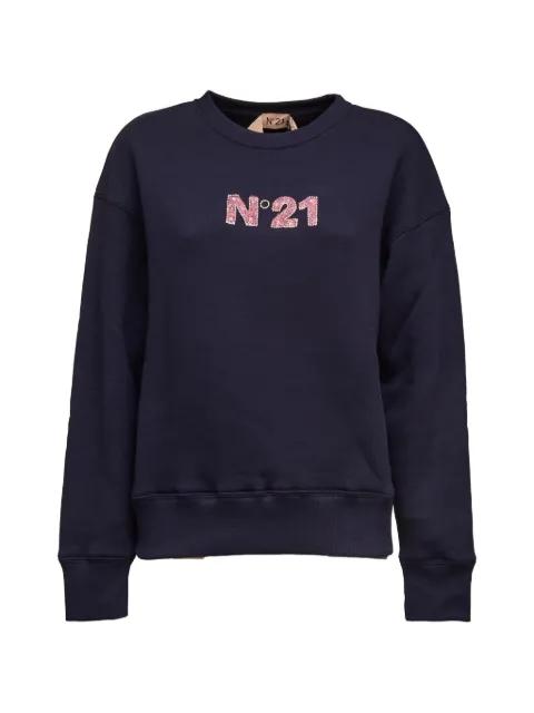 logo embellished sweatshirt by NO.21