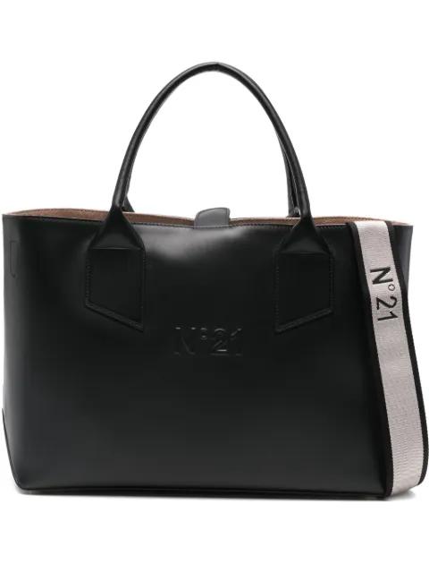 logo-embossed tote bag by NO.21