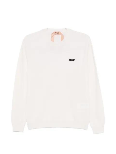 logo-patch sweater by NO.21