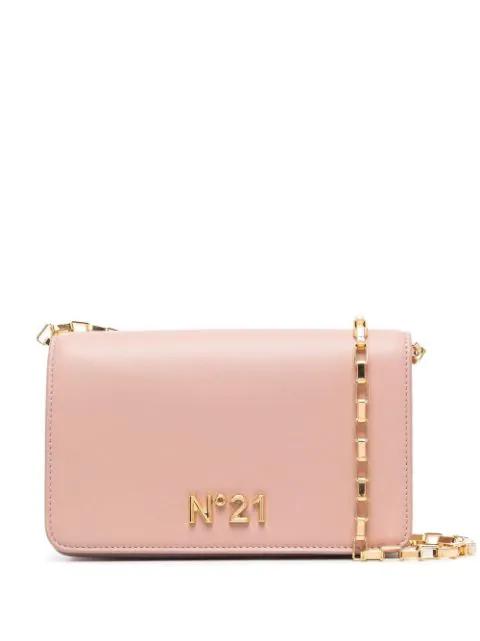 logo plaque crossbody bag by NO.21