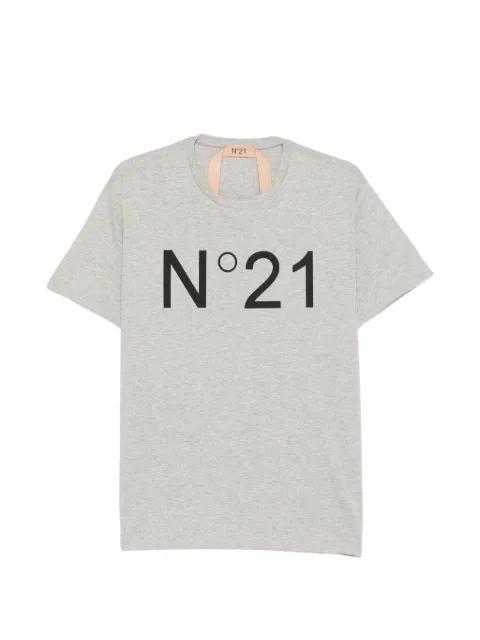 logo-print T-shirt by NO.21