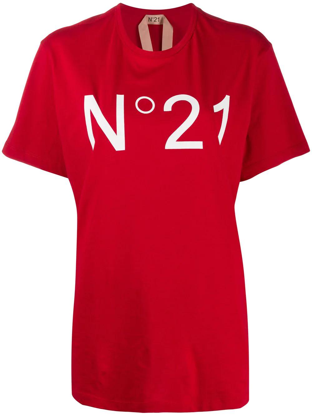 logo-print T-shirt by NO.21