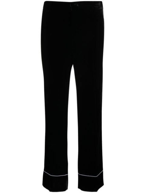 piped-trim trousers by NO.21