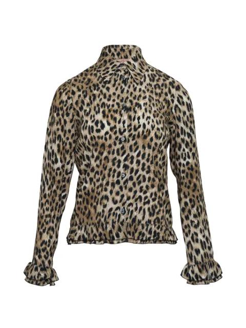 printed long-sleeve shirt by NO.21