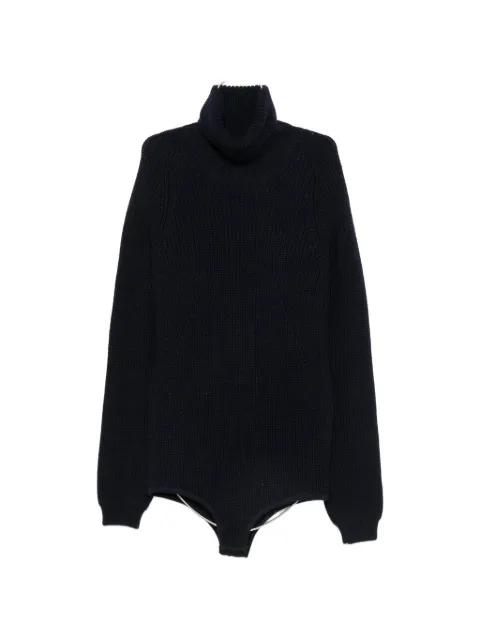 ribbed-knit roll neck bodysuit by NO.21