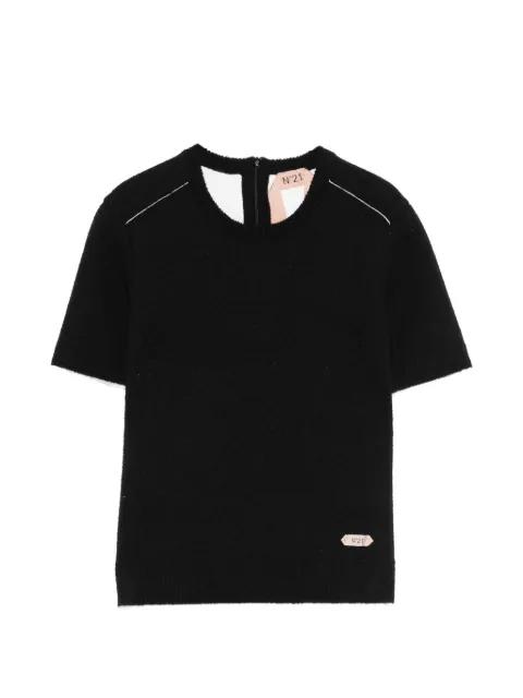 round-neck short-sleeve sweater by NO.21