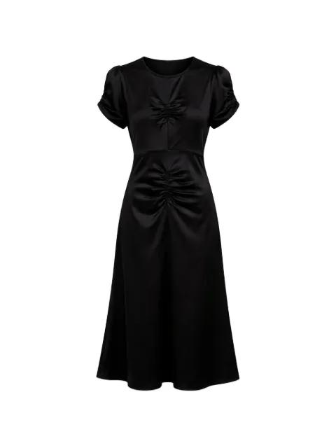 ruching short-sleeve midi dress by NO.21