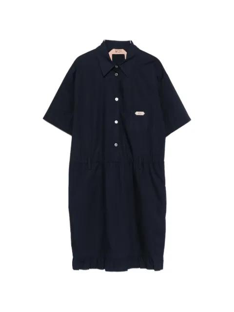 ruffle-trim short-sleeve dress by NO.21