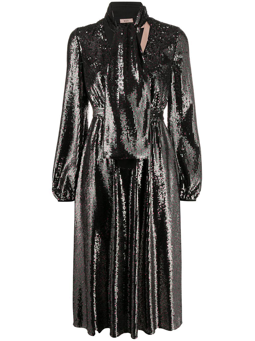 sequin detail midi dress by NO.21