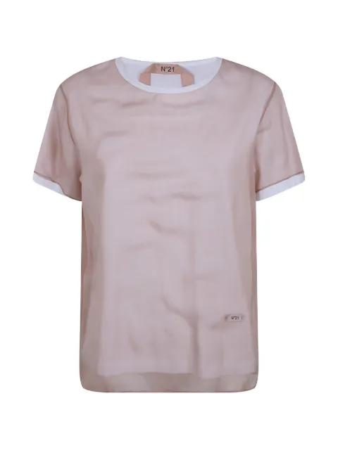 sheer T-shirt by NO.21
