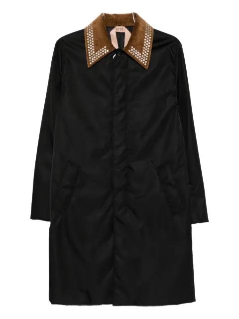 studded-embellishment coat by NO.21