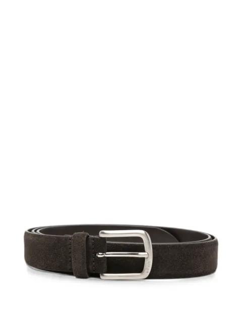 suede-finish buckle-fastening belt by NO.21