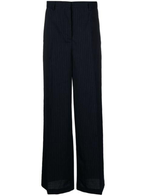 tailored pinstripe-pattern trousers by NO.21