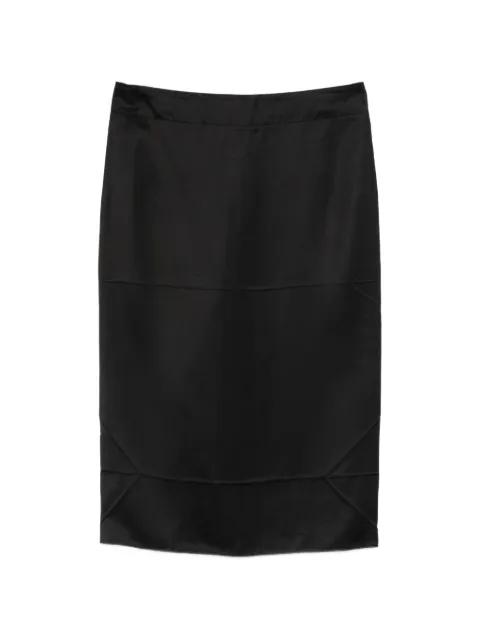zip-fastening midi skirt by NO.21
