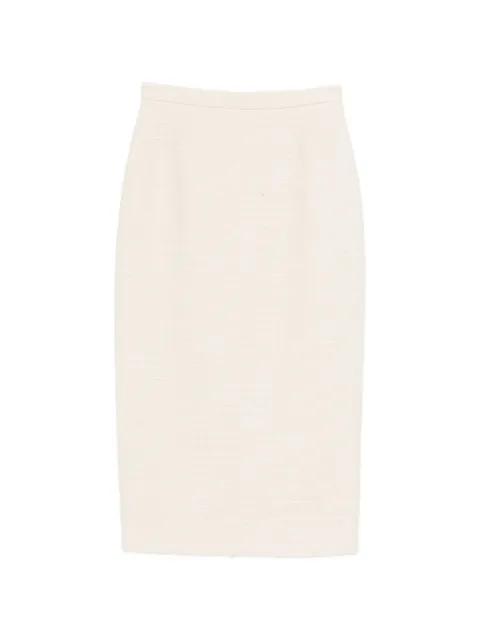 zip-fastening midi skirt by NO.21