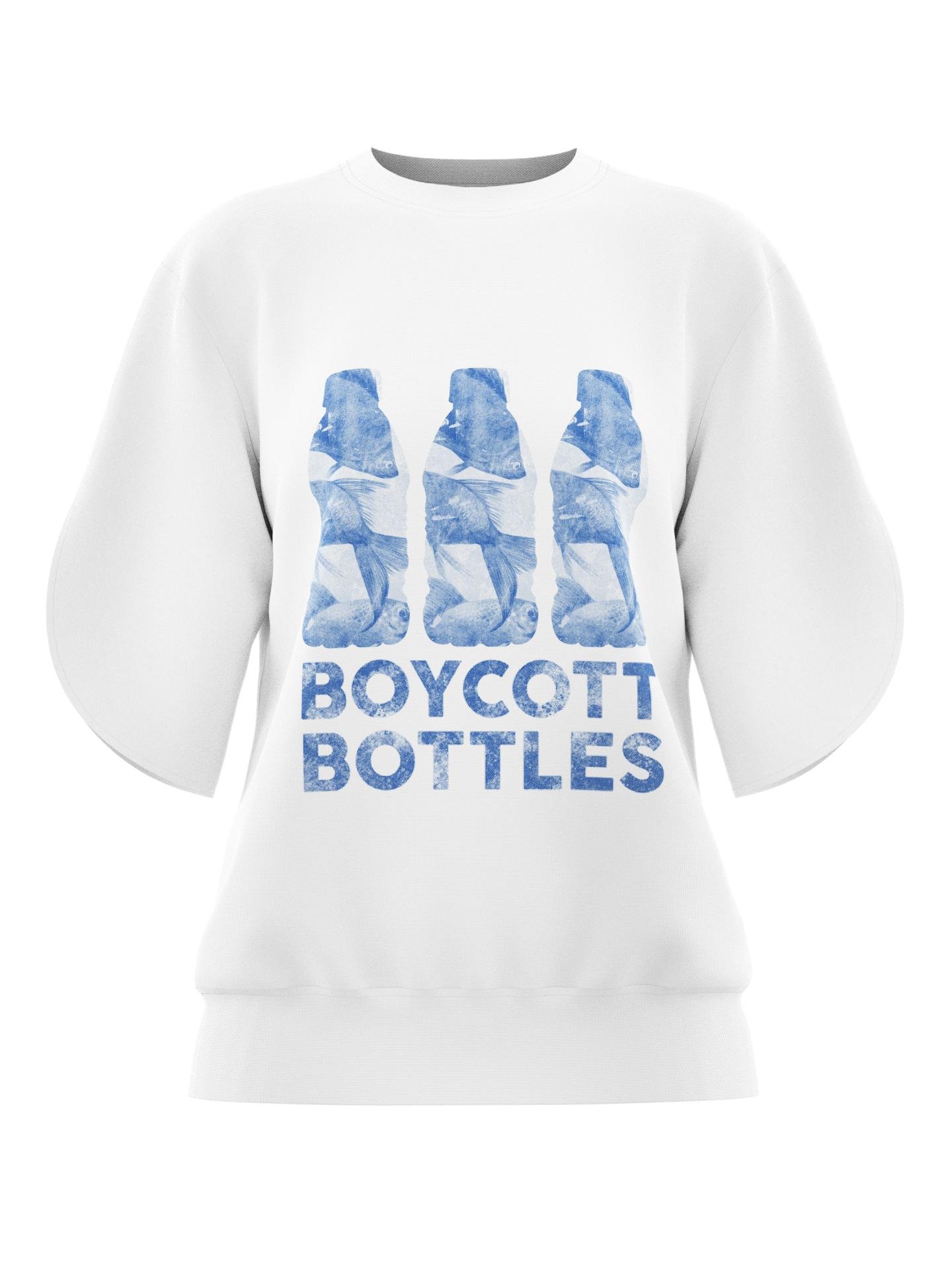 No More Plastic Boycott Bottles T-SHIRT by NO MORE PLASTIC