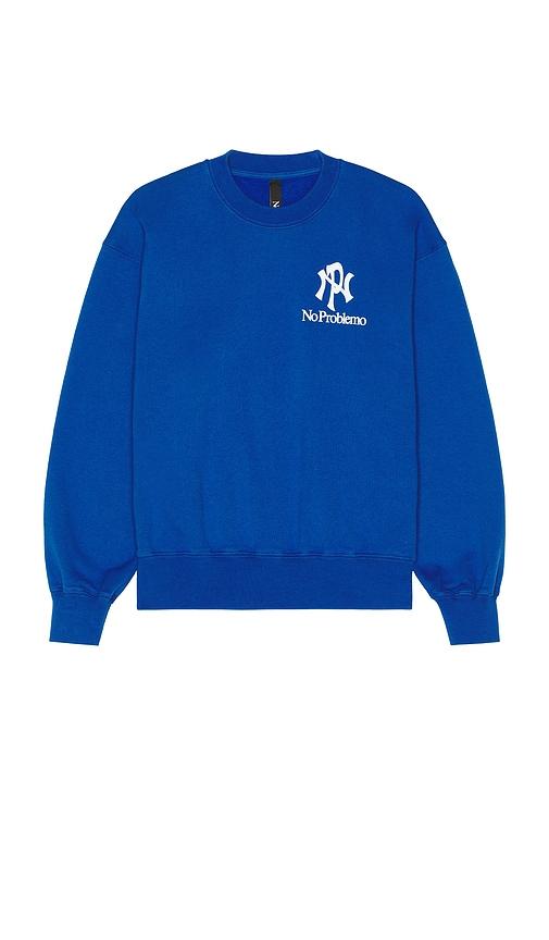 No Problemo Nyp Sweatshirt in Blue by NO PROBLEMO