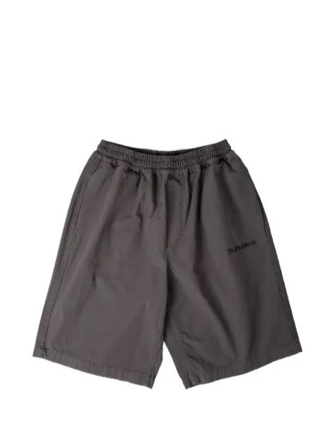 embroidered-logo shorts by NO PROBLEMO