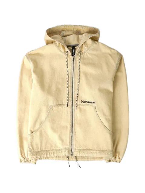 hoodied denim jacket by NO PROBLEMO