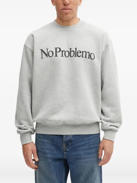 logo-detail crew-neck sweater by NO PROBLEMO