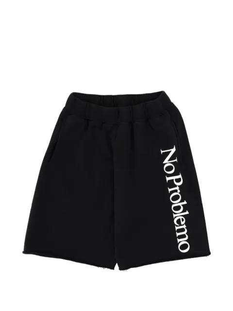 logo-detail shorts by NO PROBLEMO