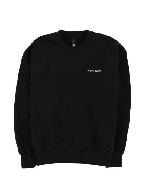 logo-detail sweatshirt by NO PROBLEMO