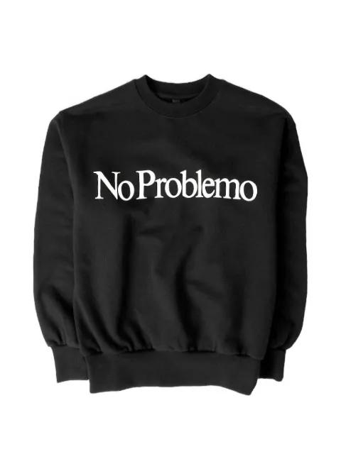 logo-print sweatshirt by NO PROBLEMO