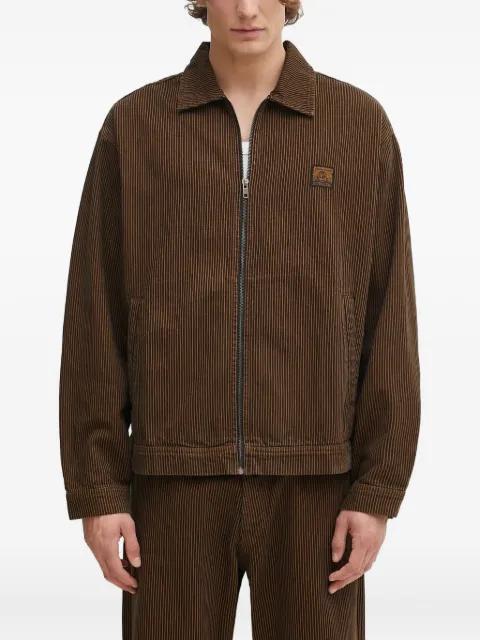 striped-pattern zip jacket by NO PROBLEMO