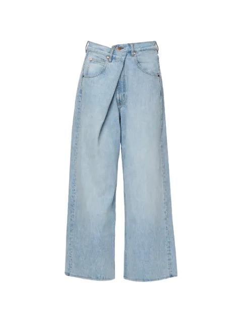 Eve asymmetric-waistband jeans by NO44