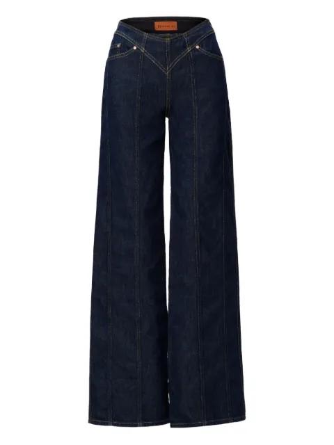 cotton wide-leg jeans by NO44