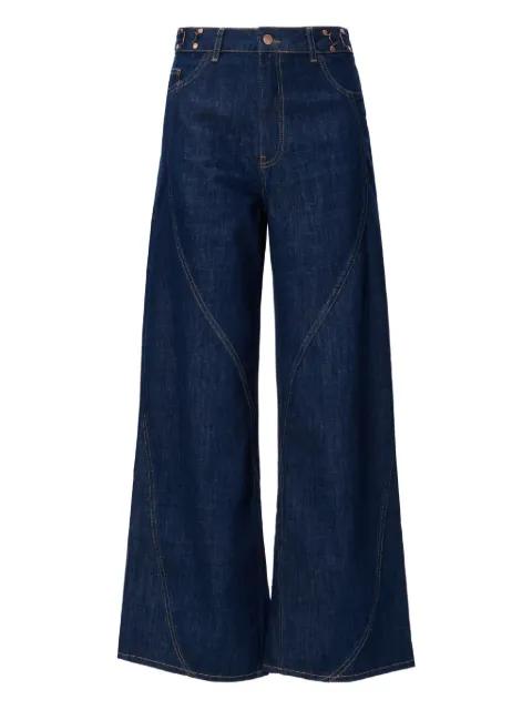 curved-seam jeans by NO44