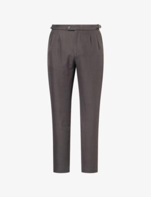 Axton Pleated Tailored Woven Trousers by NOBL