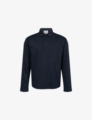 Patrick Long-Sleeve Jersey Polo Top by NOBL