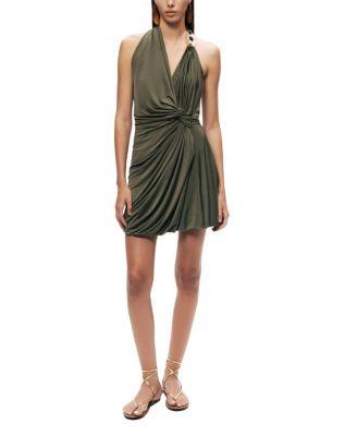 Draped Halter Mini Dress by NOCTURNE