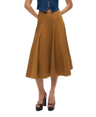 Flared Midi Skirt by NOCTURNE