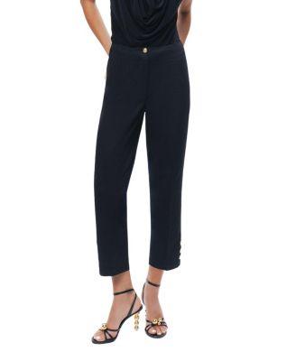 Gold Button Detail Pants by NOCTURNE