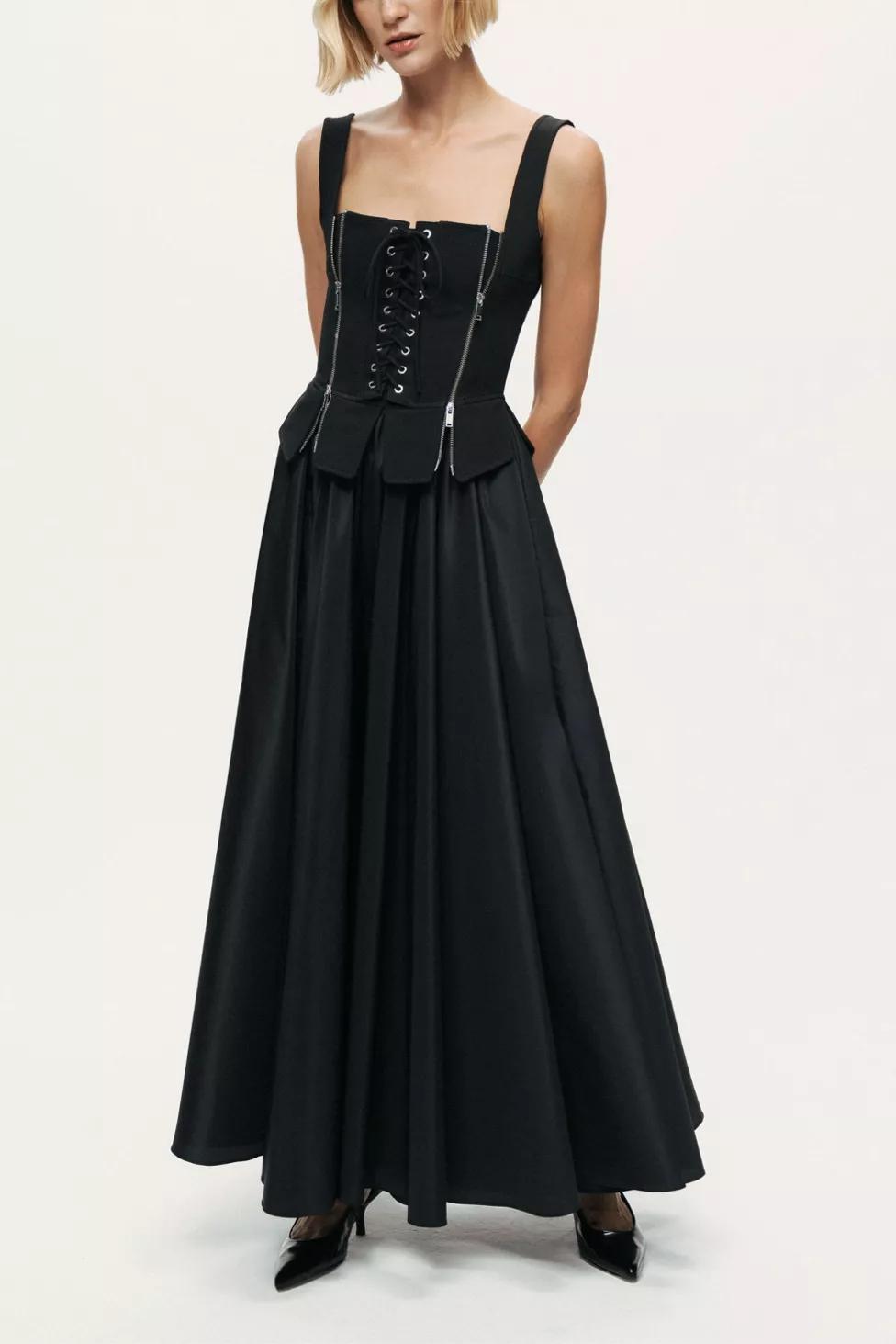 Nocturne Laced Corset Maxi Dress by NOCTURNE