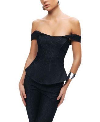 Off-Shoulder Sculpted Bustier by NOCTURNE