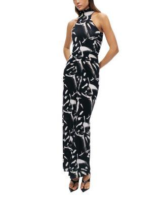 Printed Halter Maxi Dress by NOCTURNE