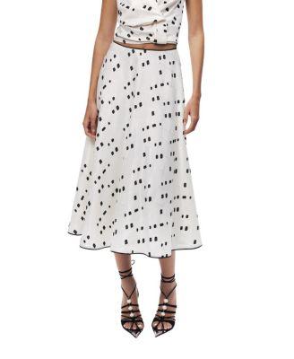 Printed Midi Skirt by NOCTURNE